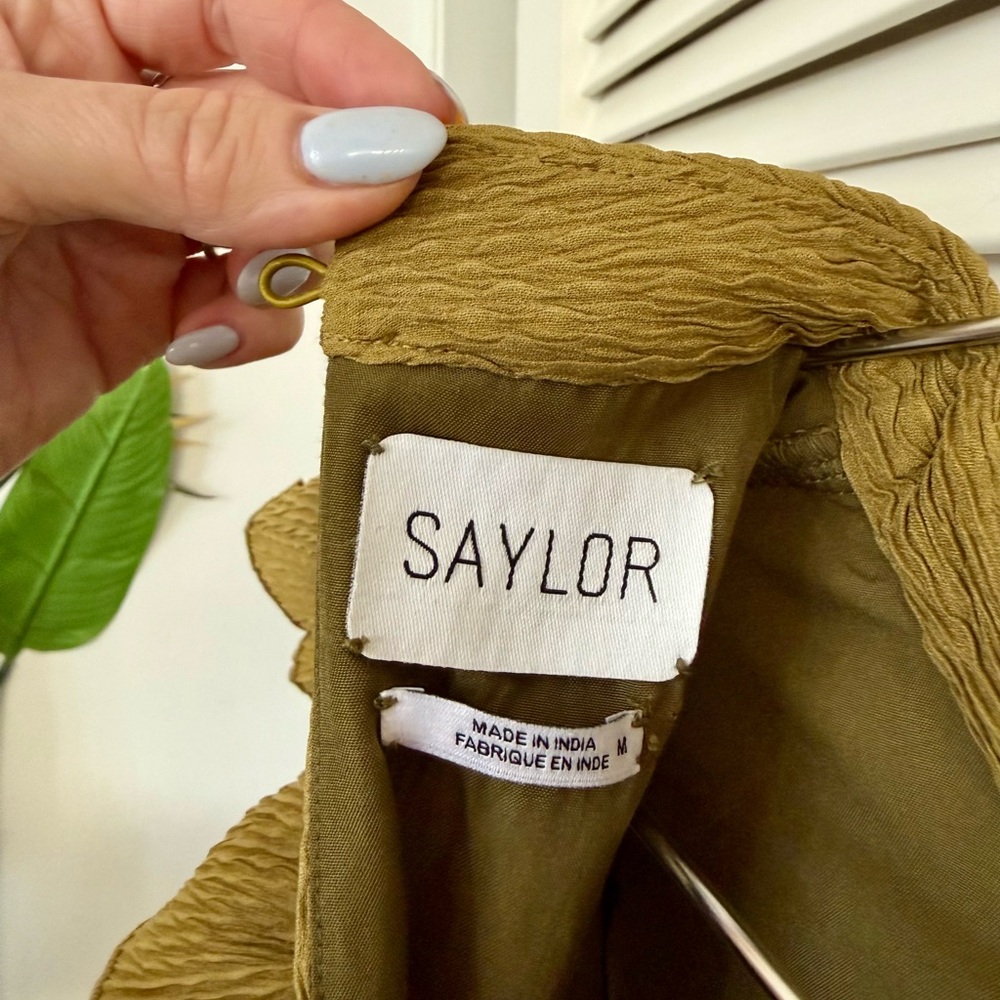 SAYLOR Malissa Romper – Olive – Size M (NWOT) - Picture 6 of 6